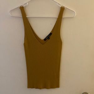 Mustard sleeveless top